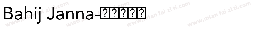 Bahij Janna字体转换